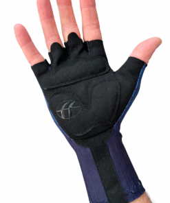 DOUBLEff Aero Glove Blue finger black sleeve