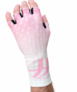 DOUBLEff Aero Glove Pink finger White sleeve