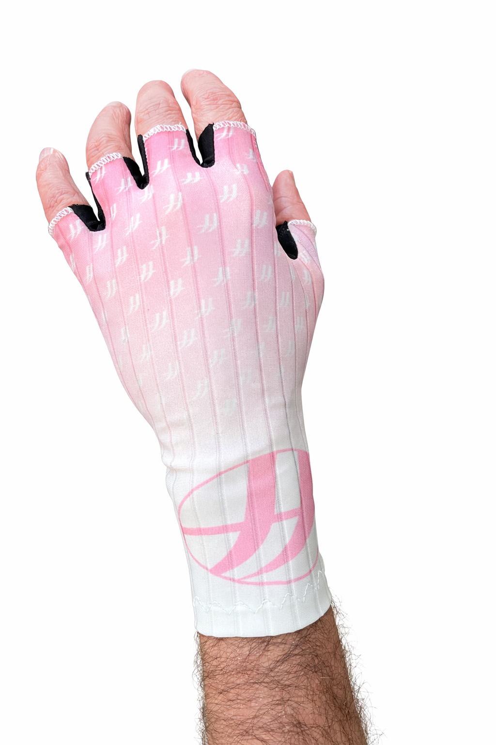 DOUBLEff Aero Glove Pink finger White sleeve