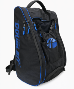 DOUBLEff Travel rugzak voor skeelers en schaatsen zwart-blauw