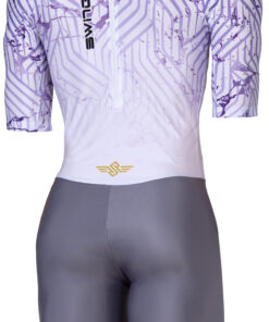 Swings Racing Suit aerodynamic inline speed skating skinsuit for racing and training Purple Back