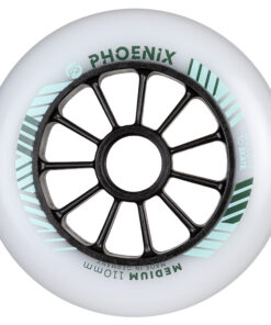 Powerslide Phoenix Wheels dual-density inline speed skating wheels for racing and marathon skating 110mm front view