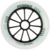 Powerslide Phoenix Wheels dual-density inline speed skating wheels for racing and marathon skating HiLo 125mm front view