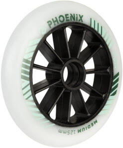 Powerslide Phoenix Wheels dual-density inline speed skating wheels for racing and marathon skating HiLo 125mm side view