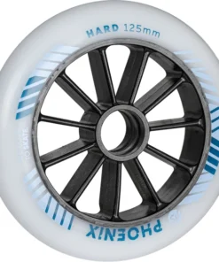 Powerslide Phoenix Wheels dual-density inline speed skating wheels for racing and marathon skating HiLo 125mm side view