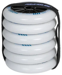 Powerslide Phoenix Wheels dual-density inline speed skating wheels for racing and marathon skating HiLo 125mm package