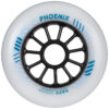 Powerslide Phoenix Wheels dual-density inline speed skating wheels for racing and marathon skating 100mm front view