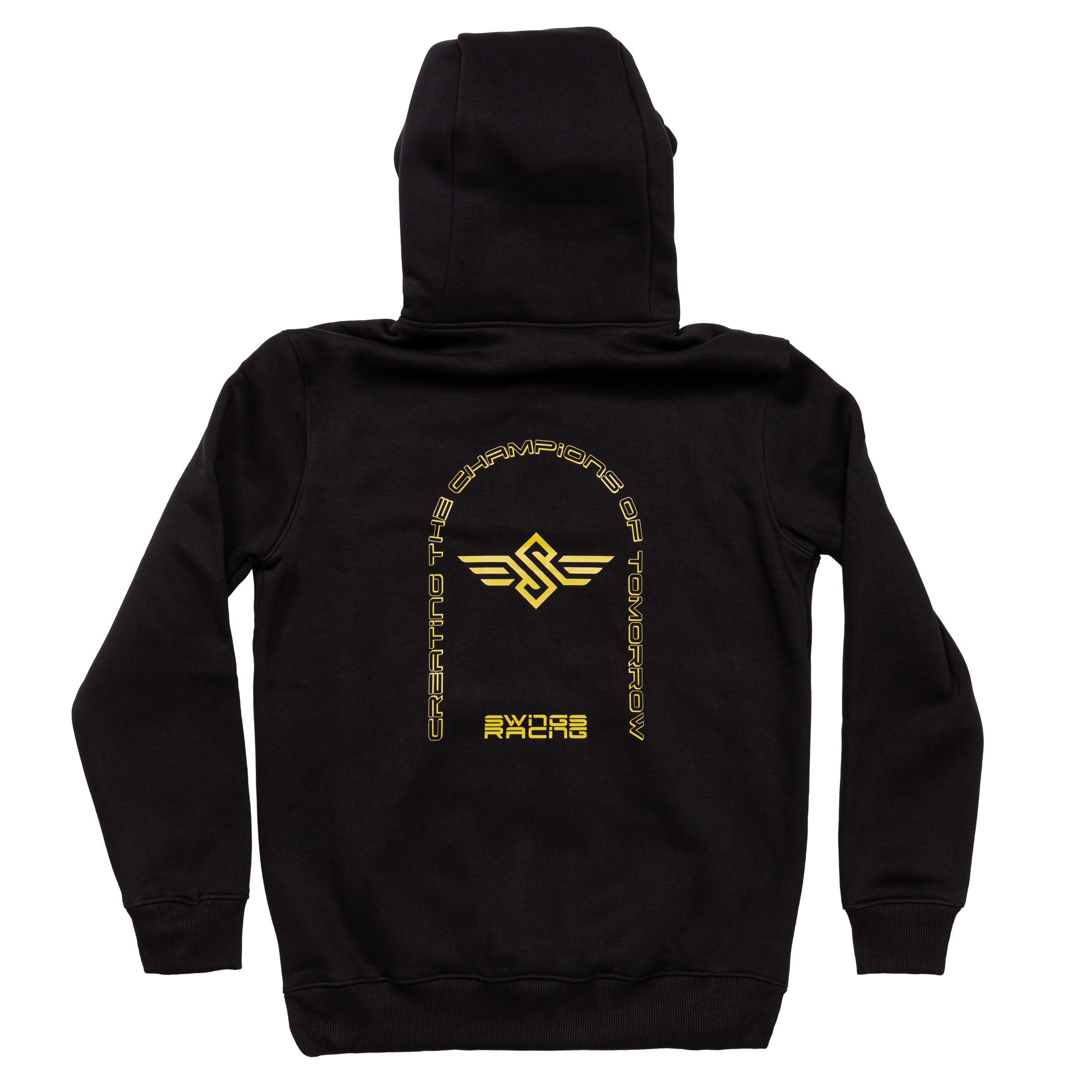 Swings Racing Hoodie premium skate hoodie with athletic fit Black Back