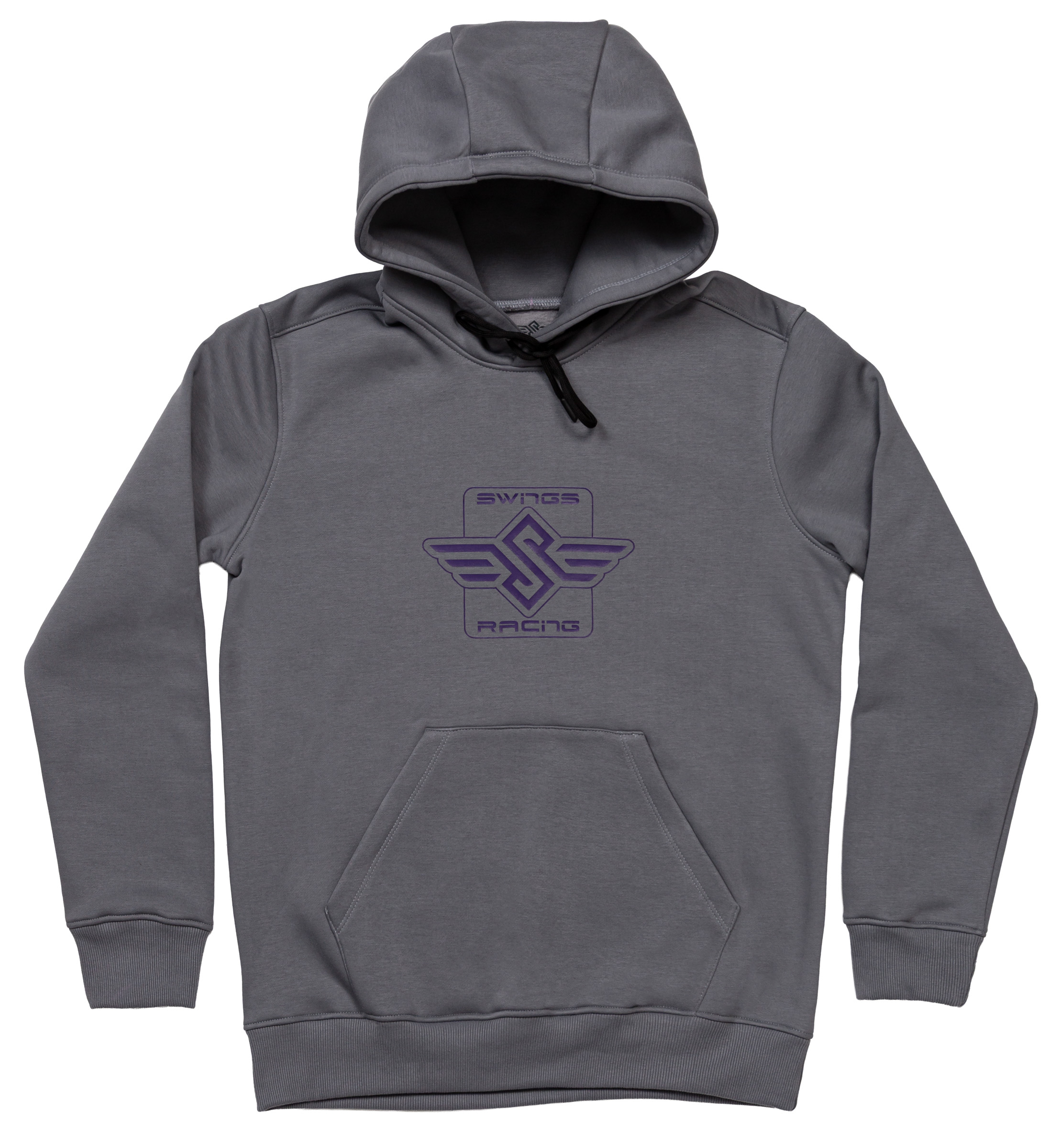 Swings Racing Hoodie premium skate hoodie with athletic fit Grey Front